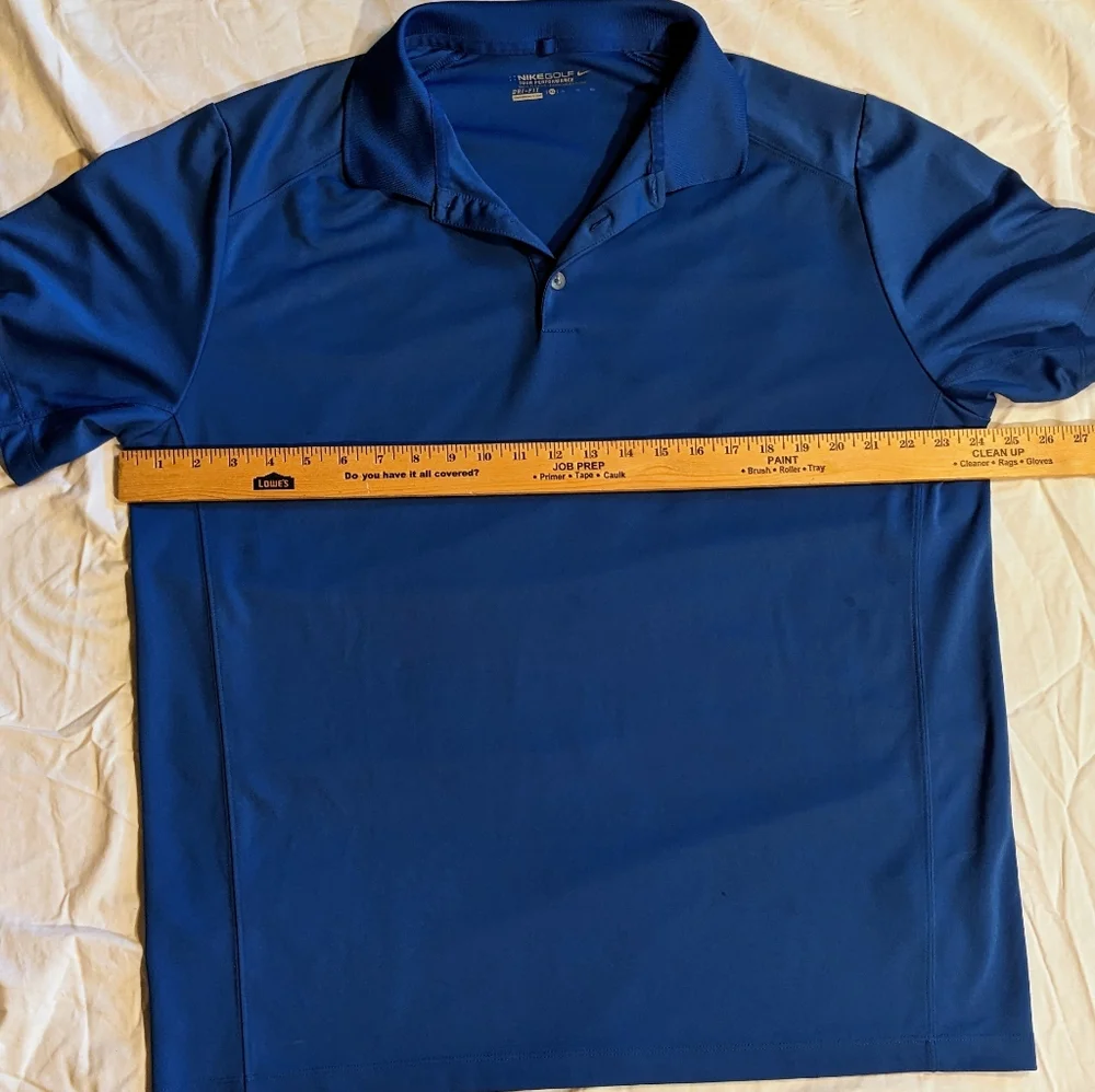 Men's Blue Nike Dry Fit Golf Tour Performance Short Sleeve Polo Shirt | … - Picture 6 of 7